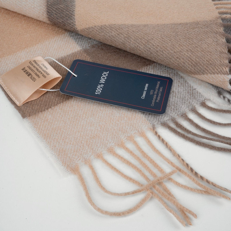 Wool and cashmere scarf